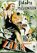 Falska millionären 1931 poster Zarah Leander Fridolf Rhudin Paul Merzbach Art Deco