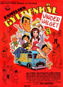 Familien Gyldenkål vinder valget 1977 poster Axel Ströbye Kirsten Walther Karen Lykkehus Rolv Wesenlund Bent Christensen Danmark