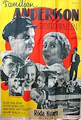 Familjen Andersson 1937 poster Elsa Carlsson Sigurd Wallén Skärgård