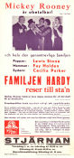 Familjen Hardy reser till stan 1938 poster Mickey Rooney Lewis Stone Fay Holden George B Seitz