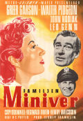 Familjen Miniver 1950 poster Greer Garson Walter Pidgeon John Hodiak HC Potter