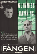 Fången 1955 poster Alec Guinness Jack Hawkins Wilfrid Lawson Peter Glenville