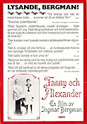 Fanny och Alexander 1982 poster Ewa Fröling Jan Malmsjö Jarl Kulle Erland Josephson Allan Edwall Ingmar Bergman