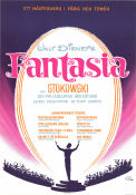 Fantasia 1940 poster Leopold Stokowski Mickey Mouse Musse Pigg James Algar