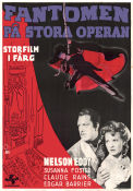 Fantomen på stora operan 1943 poster Nelson Eddy Susanna Foster Claude Rains Arthur Lubin