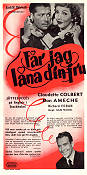 Får jag låna din fru 1945 poster Claudette Colbert Don Ameche Dick Foran Sam Wood Telefoner