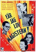 Får jag lov magistern! 1947 poster Stig Järrel Ulla Sallert Katie Rolfsen Börje Larsson Dans