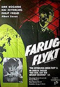 Farlig flykt 1953 poster Dirk Bogarde Mai Zetterling