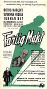 Farlig makt 1944 poster Boris Karloff Susanna Foster Turhan Bey George Waggner