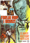 Farlig man i Beirut 1965 poster Lex Barker Mickey Rooney Michael Medwin Peter Bezencenet