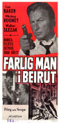 Farlig man i Beirut 1965 poster Lex Barker Mickey Rooney Michael Medwin Peter Bezencenet