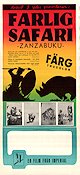 Farlig safari 1956 poster Michael Carr Hartley Lewis Cotlow