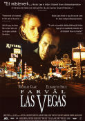 Farväl Las Vegas 1995 poster Nicolas Cage Elisabeth Shue Julian Sands Mike Figgis Gambling Romantik