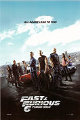 Fast and Furious 6 2013 poster Paul Walker Vin Diesel Dwayne Johnson Justin Lin Bilar och racing