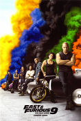 Fast and Furious 9 2021 poster Vin Diesel Michelle Rodriguez Jordana Brewster Justin Lin Bilar och racing