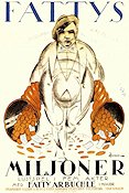 Fattys miljoner 1921 poster Roscoe Fatty Arbuckle