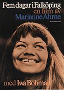 Fem dagar i Falköping 1975 poster Iwa Bohman Marianne Ahrne