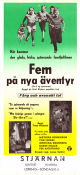 Fem på nya äventyr 1969 poster Lone Thielke Mads Rahbek Niels Kibenich Katrine Hedman Text: Enid Blyton Danmark Barn