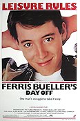 Ferris Bueller´s Day Off 1986 poster Matthew Broderick Jeffrey Jones John Hughes Skola