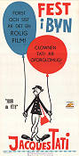 Fest i byn 1949 poster Guy Decomble Paul Frankeur Santa Relli Jacques Tati Cyklar