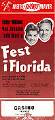 Fest i Florida 1954 poster Esther Williams Van Johnson Tony Martin Charles Walters Musikaler