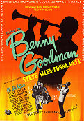 Filmen om Benny Goodman 1956 poster Steve Allen Donna Reed Gene Krupa Valentine Davies Jazz Instrument