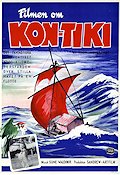 Filmen om Kon-Tiki 1950 poster Thor Heyerdahl Norge Dokumentärer Skepp och båtar