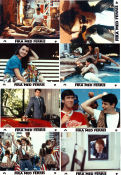 Fira med Ferris 1986 lobbykort Matthew Broderick Alan Ruck Mia Sara Jeffrey Jones John Hughes Skola Bilar och racing