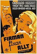 Firman fixar allt 1938 poster Constance Bennett Vincent Price