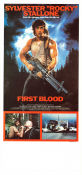 First Blood 1982 poster Sylvester Stallone Brian Dennehy Ted Kotcheff Affischkonstnär: Drew Struzan Hitta mer: Rambo