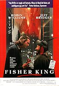 The Fisher King 1991 poster Robin Williams Jeff Bridges Adam Bryant Lara Harris Terry Gilliam