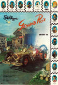 Flåklypa Grand Prix 1974 poster Ivo Caprino Animerat Norge Bilar och racing