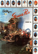 Flåklypa Grand Prix 1974 poster Ivo Caprino Animerat Norge Bilar och racing