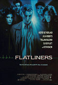 Flatliners 1990 poster Kiefer Sutherland Julia Roberts Kevin Bacon Joel Schumacher