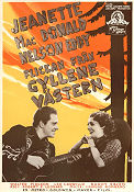 Flickan från gyllene västern 1938 poster Jeanette MacDonald Nelson Eddy Robert Z Leonard