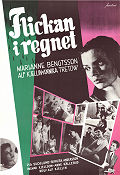 Flickan i regnet 1955 poster Marianne Bengtsson Annika Tretow Gunnel Lindblom Ingvar Kjellson Alf Kjellin