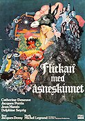 Flickan med åsneskinnet 1973 poster Catherine Deneuve Jacques Demy Konstaffischer