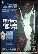 Flickan rår inte för det 1956 poster Jayne Mansfield Tom Ewell