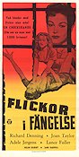 Flickor i fängelse 1956 poster Richard Denning Joan Taylor Edward L Cahn Poliser Damer