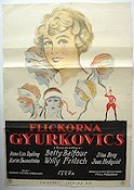 Flickorna Gyurkovics 1926 poster Betty Balfour Willy Fritsch Stina Berg