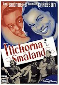 Flickorna i Småland 1945 poster Sickan Carlsson Åke Grönberg Schamyl Bauman