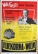 Flickorna i Wien 1949 poster Anton Edthofer Judith Holzmeister Willi Forst Filmen från: Austria Musikaler