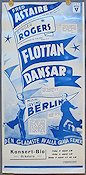 Flottan dansar 1936 poster Fred Astaire Ginger Rogers Musik: Irving Berlin Musikaler