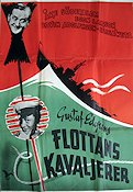 Flottans kavaljerer 1948 poster Åke Söderblom Egon Larsson Marianne Löfgren Bojan Westin Gustaf Edgren