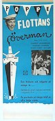 Flottans överman 1958 poster Nils Poppe Harriet Andersson Yvonne Lombard Stig Olin Skepp och båtar