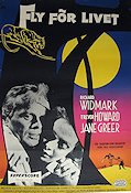 Fly för livet 1956 poster Richard Widmark Trevor Howard Jane Greer Roy Boulting
