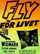 Fly för livet 1956 poster Richard Widmark Trevor Howard Jane Greer Roy Boulting