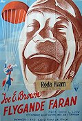 Flygande faran 1938 poster Joe E Brown Fallskärm