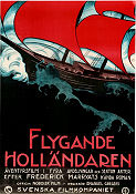 Flygande Holländaren 1919 poster Carlo Wieth Inger Nybo Emanuel Gregers Skepp och båtar Danmark