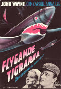 Flygande tigrarna 1942 poster John Wayne John Carroll Anna Lee David Miller Flyg